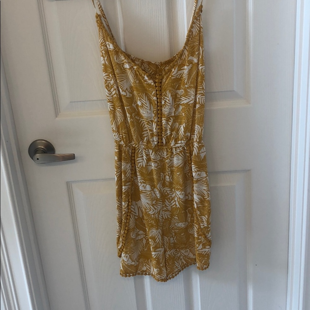 Yellow/White Romper